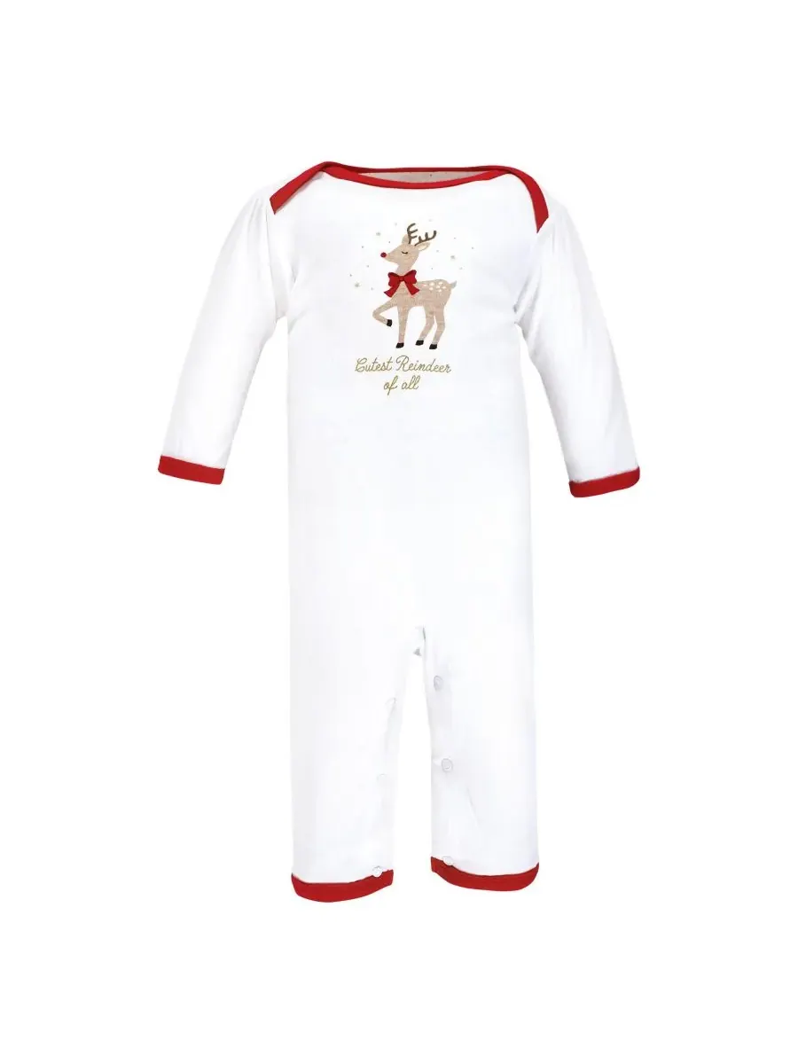 Хлопковый комбинезон для малышей Hudson Baby, Fancy Rudolph — изображение 8 из 10
