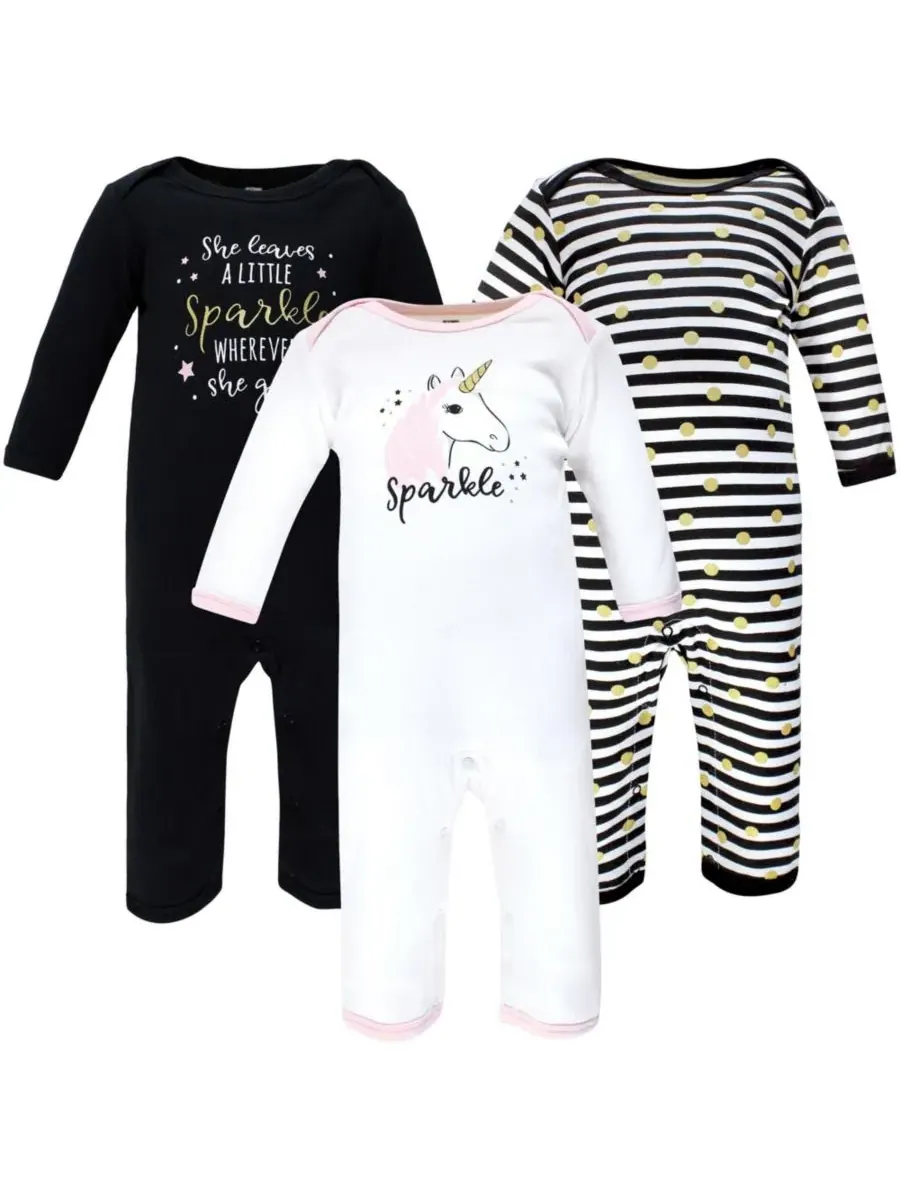 Хлопковый комбинезон для малышей Hudson Baby, Sparkle Unicorn