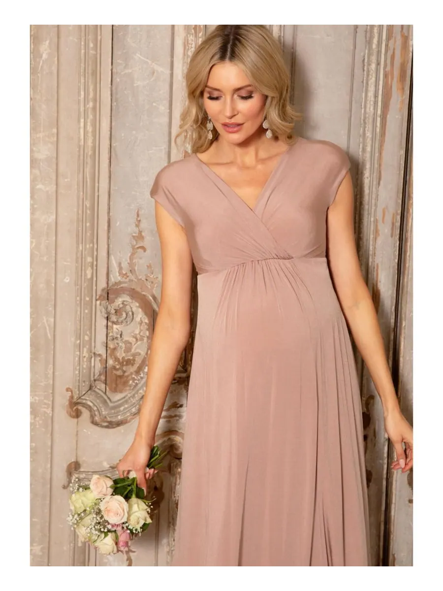 Платье макси для беременных Франческа Tiffany Rose Maternity — изображение 6 из 8, пудровый розовый