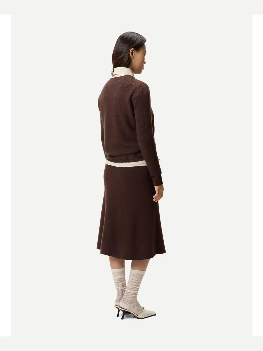 Женский укороченный кашемировый свитер с круглым вырезом Gobi Cashmere — изображение 3 из 7, нет цвета