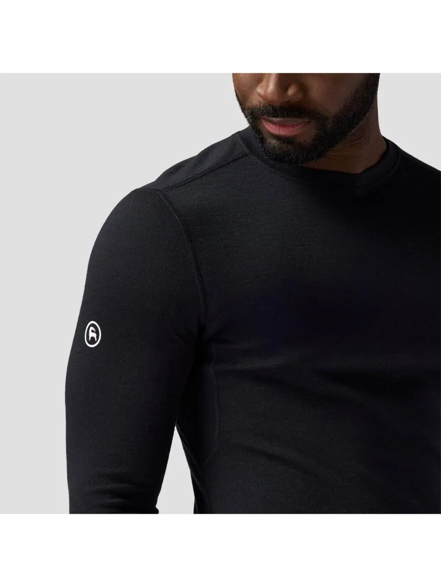 Мужская термофутболка Cedars RWS Merino Mid-Wt Baselayer Crew Top средней плотности Backcountry — изображение 4 из 5, черный