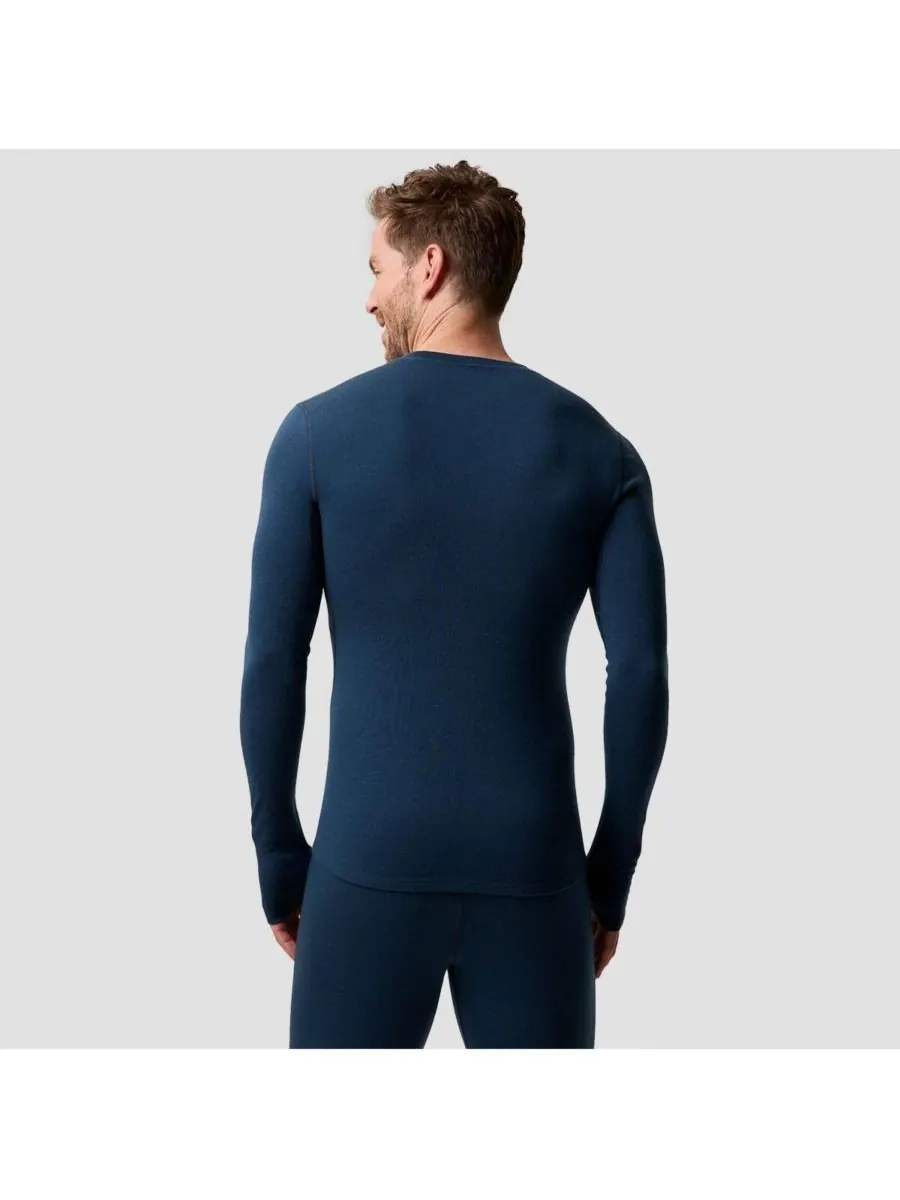 Мужская термофутболка Cedars RWS Merino Mid-Wt Baselayer Crew Top средней плотности Backcountry — изображение 2 из 5, синий
