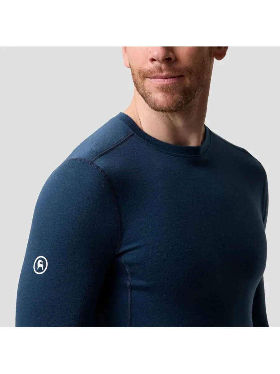 Мужская термофутболка Cedars RWS Merino Mid-Wt Baselayer Crew Top средней плотности Backcountry — изображение 3 из 5, синий