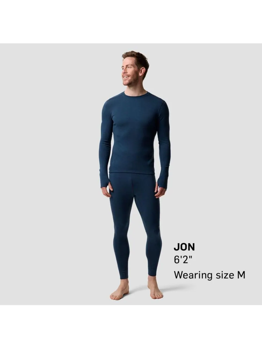 Мужская термофутболка Cedars RWS Merino Mid-Wt Baselayer Crew Top средней плотности Backcountry — изображение 5 из 5, синий