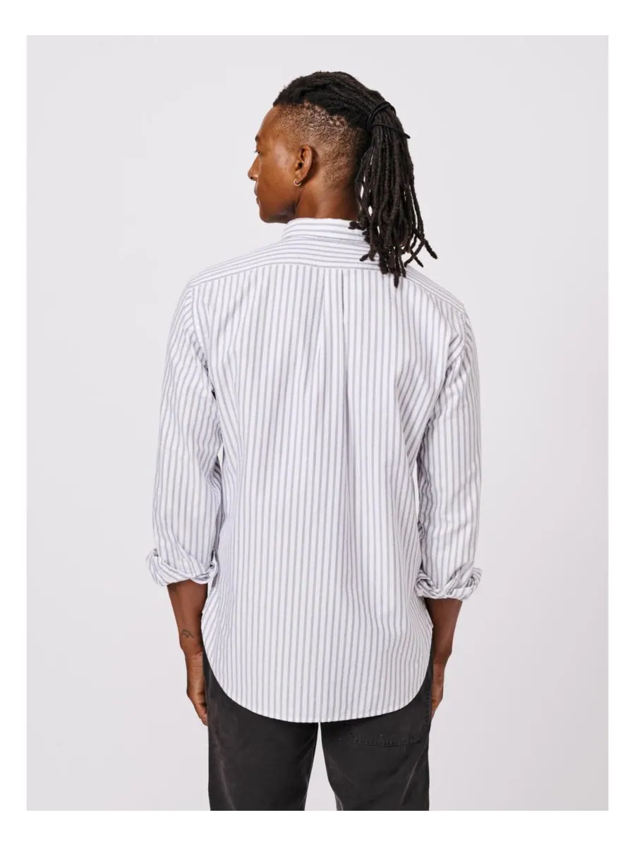 Мужская рубашка Aldridge Oxford на пуговицах Aubin — изображение 4 из 6, фиолетовый