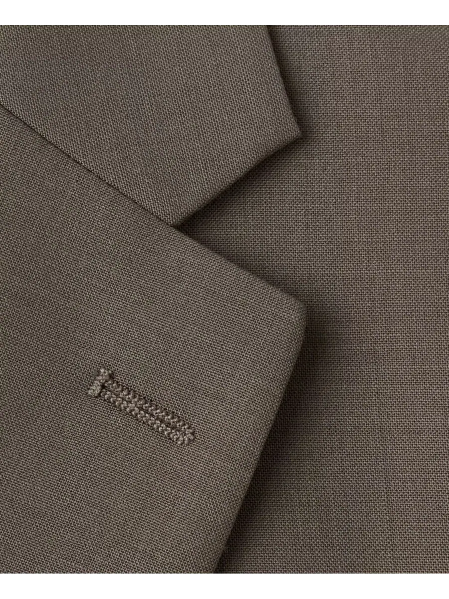 Пиджак Turin Wool Suit из шерсти MANGO — изображение 4 из 5, коричневый