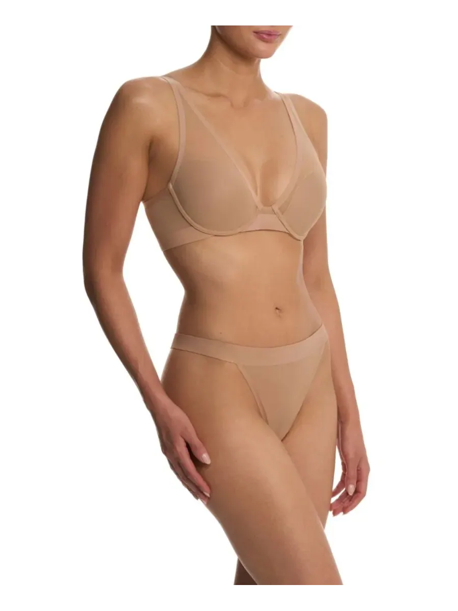 Бюстгальтер-футболка True Zen Plunge T-Shirt Bra Natori — изображение 2 из 9, пергаментный
