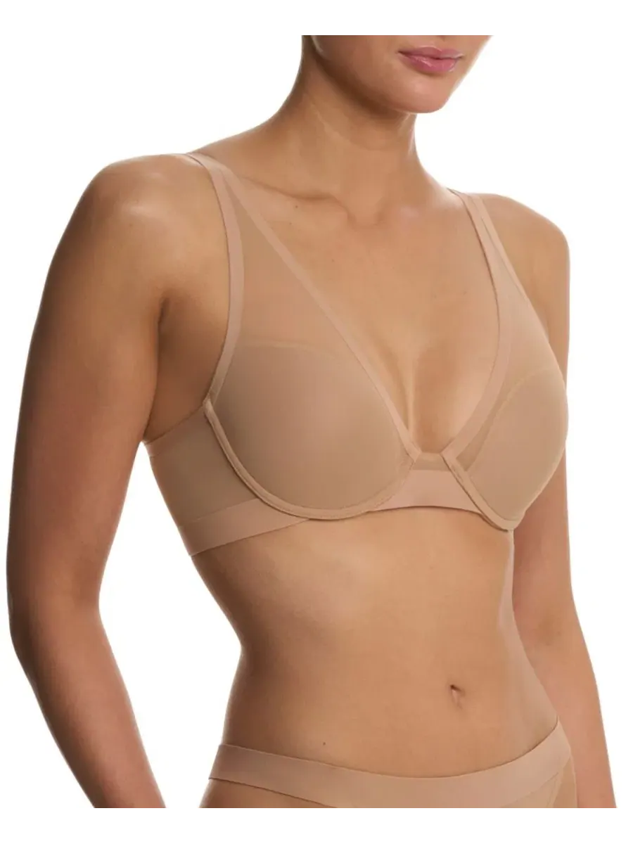 Бюстгальтер-футболка True Zen Plunge T-Shirt Bra Natori — изображение 3 из 9, пергаментный