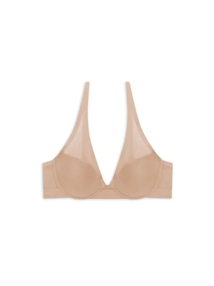 Бюстгальтер-футболка True Zen Plunge T-Shirt Bra Natori — изображение 7 из 9, пергаментный