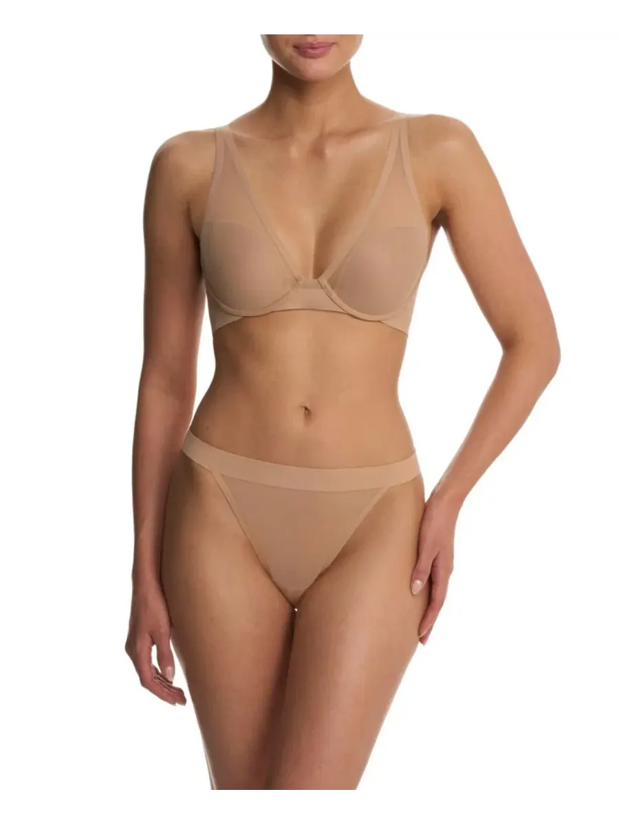 Бюстгальтер-футболка True Zen Plunge T-Shirt Bra Natori — изображение 9 из 9, пергаментный