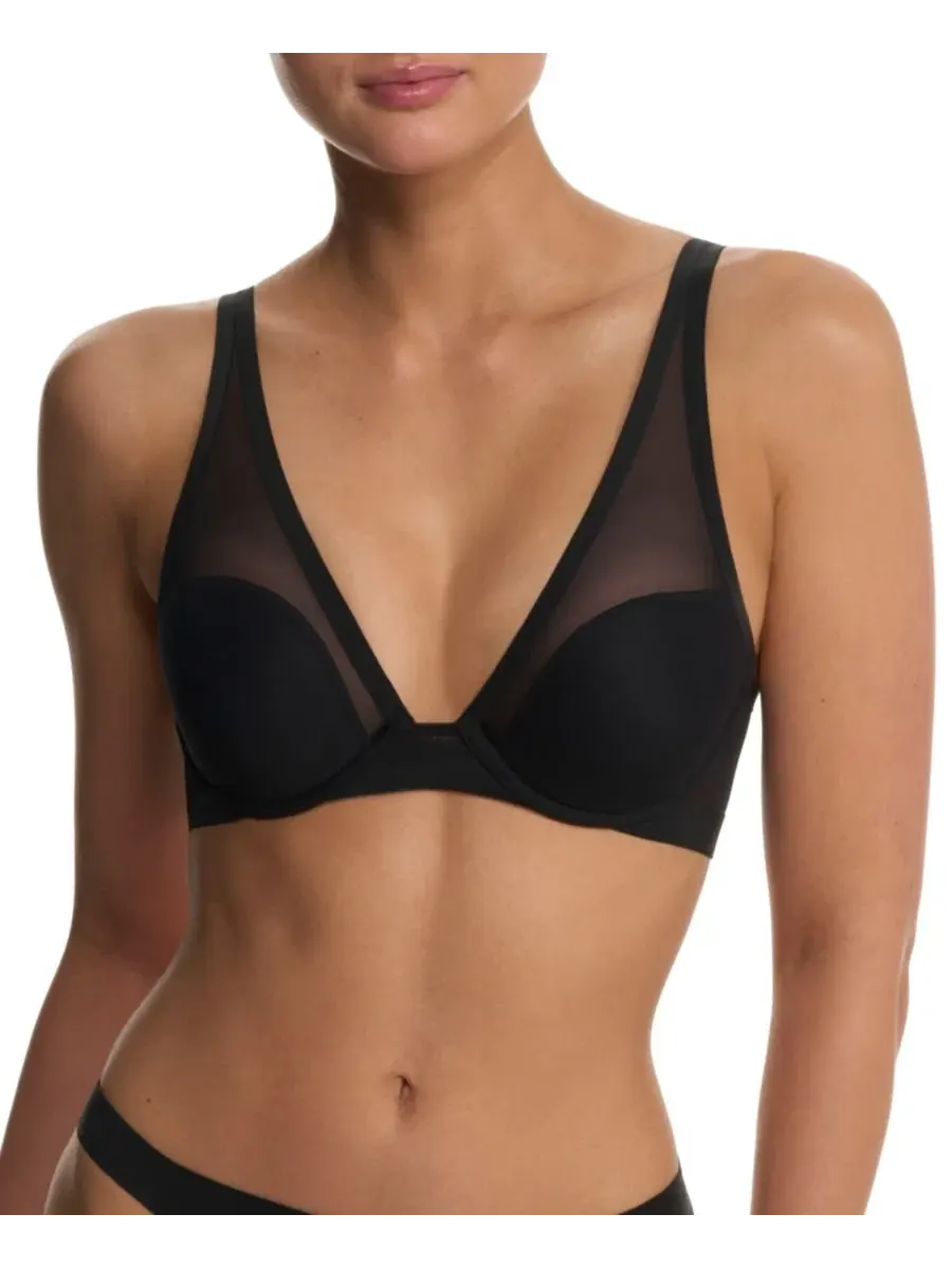 Бюстгальтер-безрукавка True Zen Plunge T-Shirt Bra Natori — изображение 1 из 11, черный