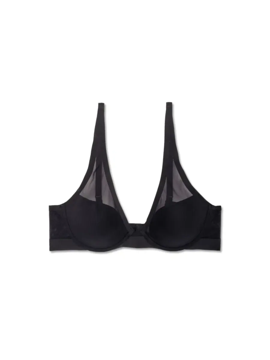 Бюстгальтер-безрукавка True Zen Plunge T-Shirt Bra Natori — изображение 6 из 11, черный