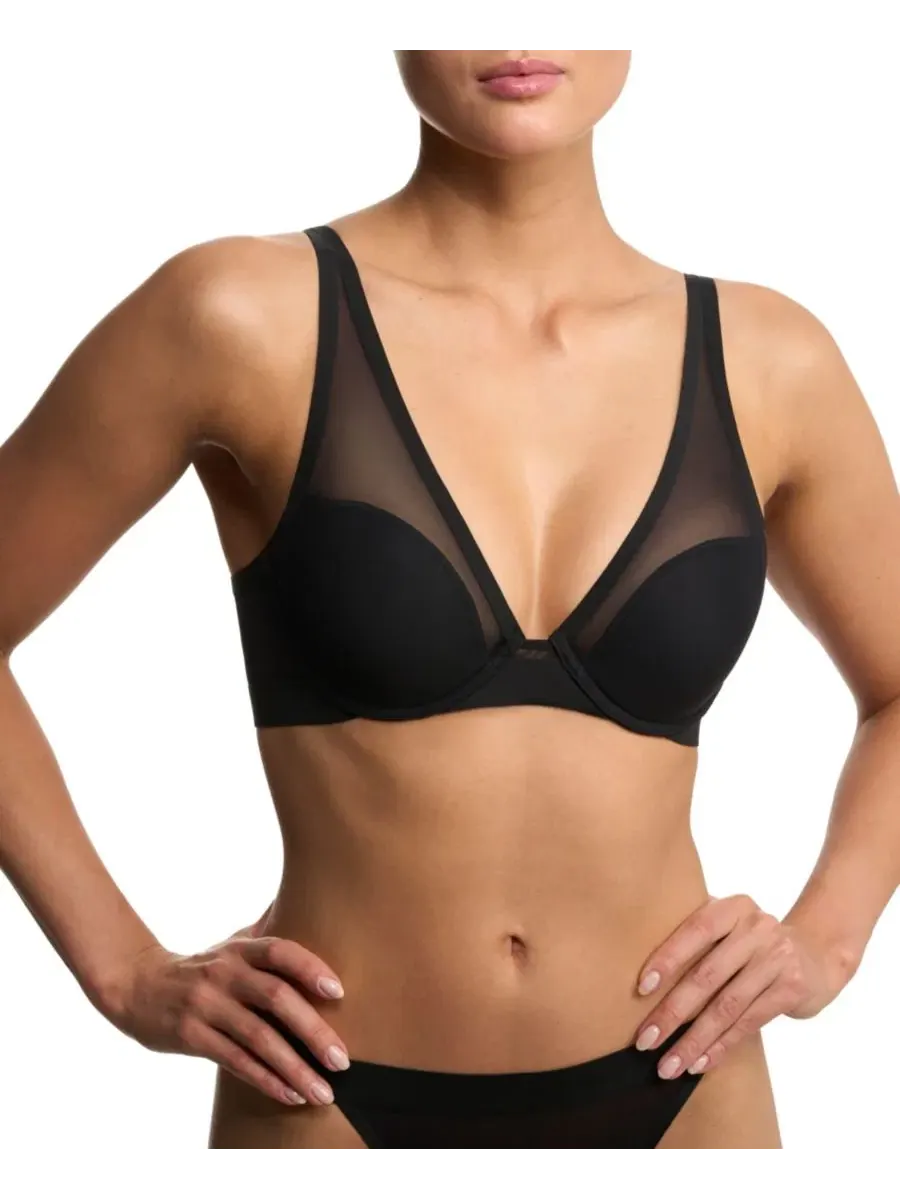 Бюстгальтер-безрукавка True Zen Plunge T-Shirt Bra Natori — изображение 8 из 11, черный