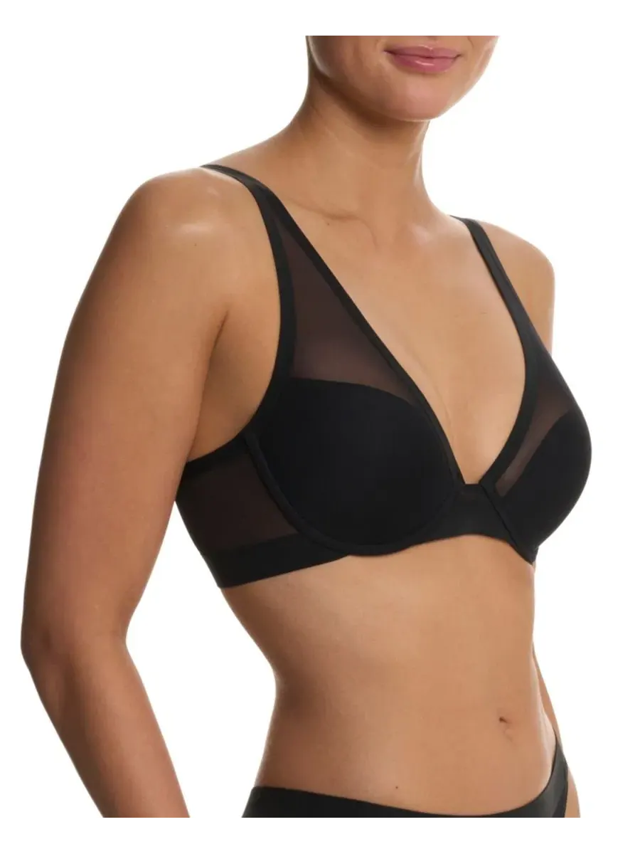 Бюстгальтер-безрукавка True Zen Plunge T-Shirt Bra Natori — изображение 9 из 11, черный