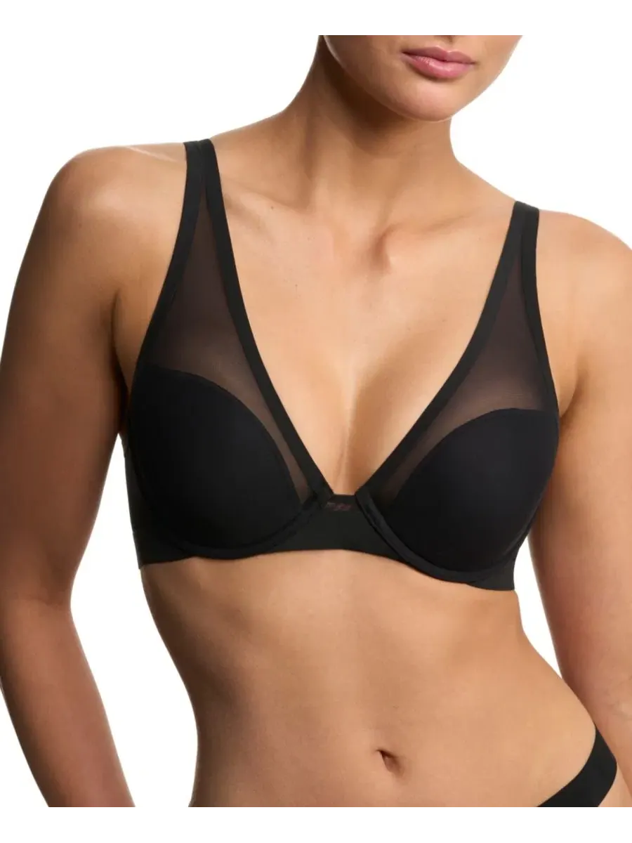 Бюстгальтер-безрукавка True Zen Plunge T-Shirt Bra Natori — изображение 10 из 11, черный