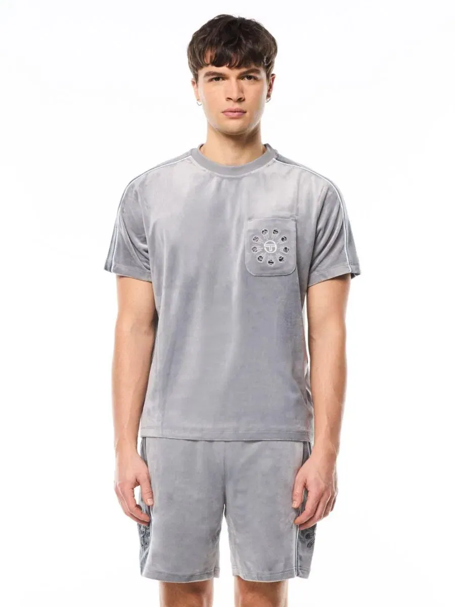 Футболка с нагрудным карманом Cresta Velour Pocket Sergio Tacchini