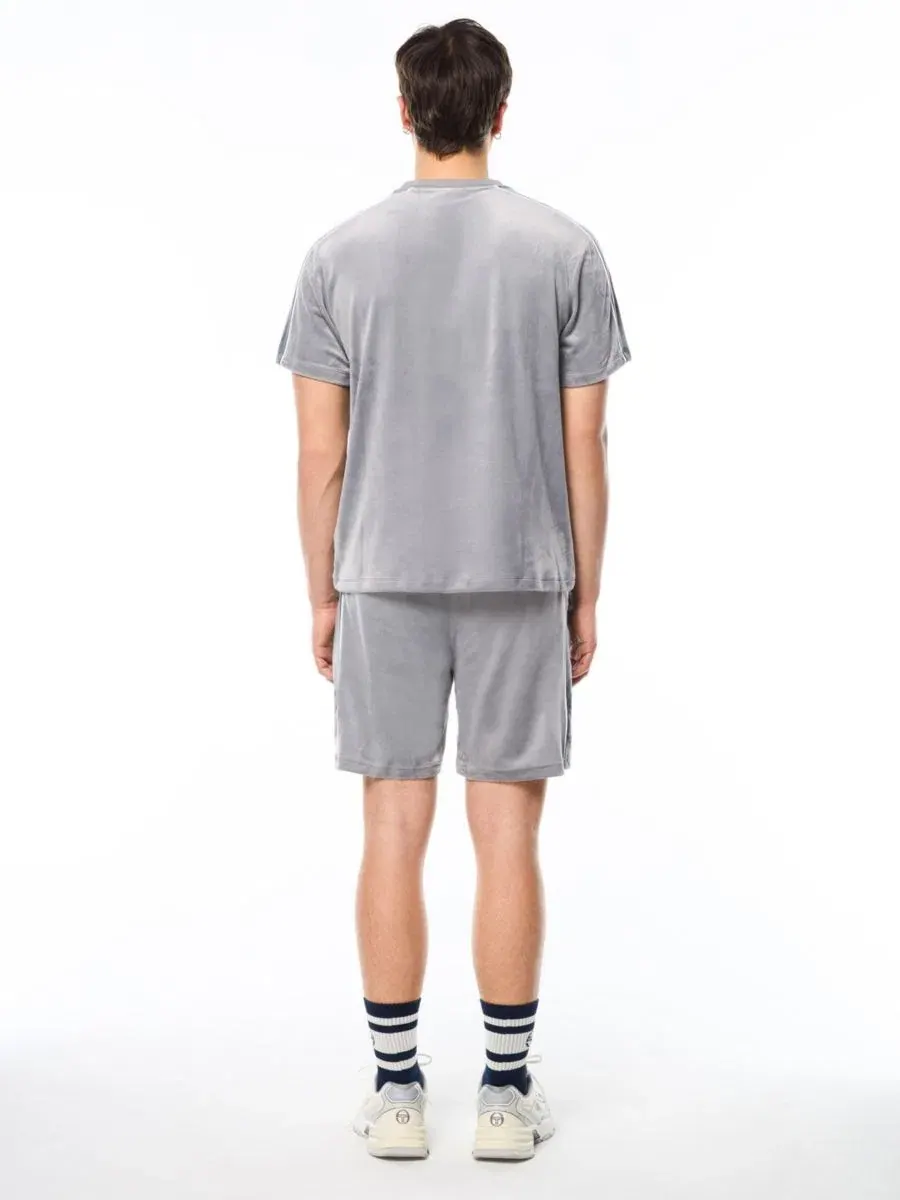Футболка с нагрудным карманом Cresta Velour Pocket Sergio Tacchini — изображение 4 из 5, серый