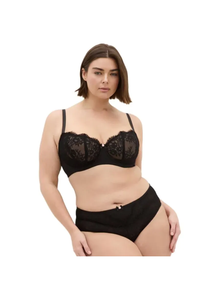 Бюстгальтер с косточками и поролоновой чашкой Poppy Demi Underwire CITY CHIC