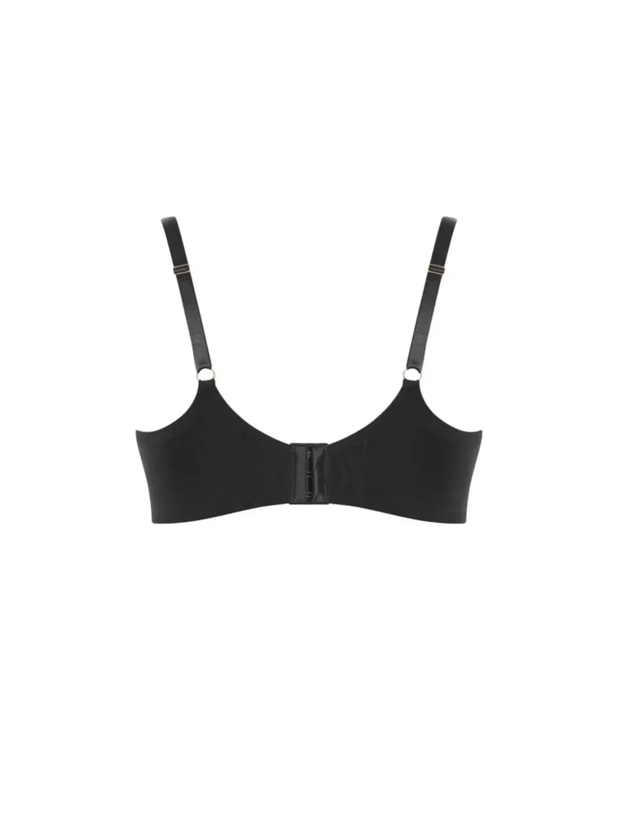 Бюстгальтер с косточками и поролоновой чашкой Poppy Demi Underwire CITY CHIC — изображение 5 из 5, черный