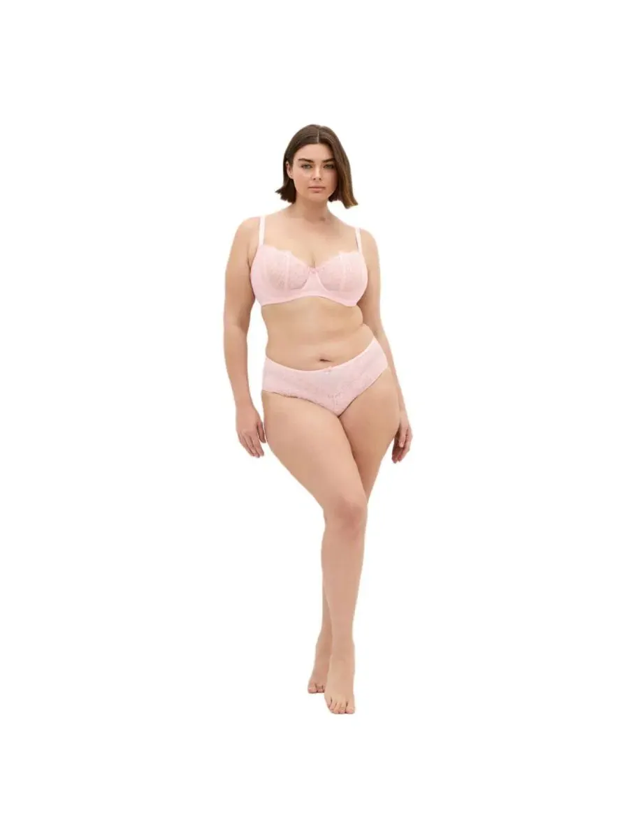 Бюстгальтер с косточками Poppy Demi CITY CHIC — изображение 3 из 5, розовый