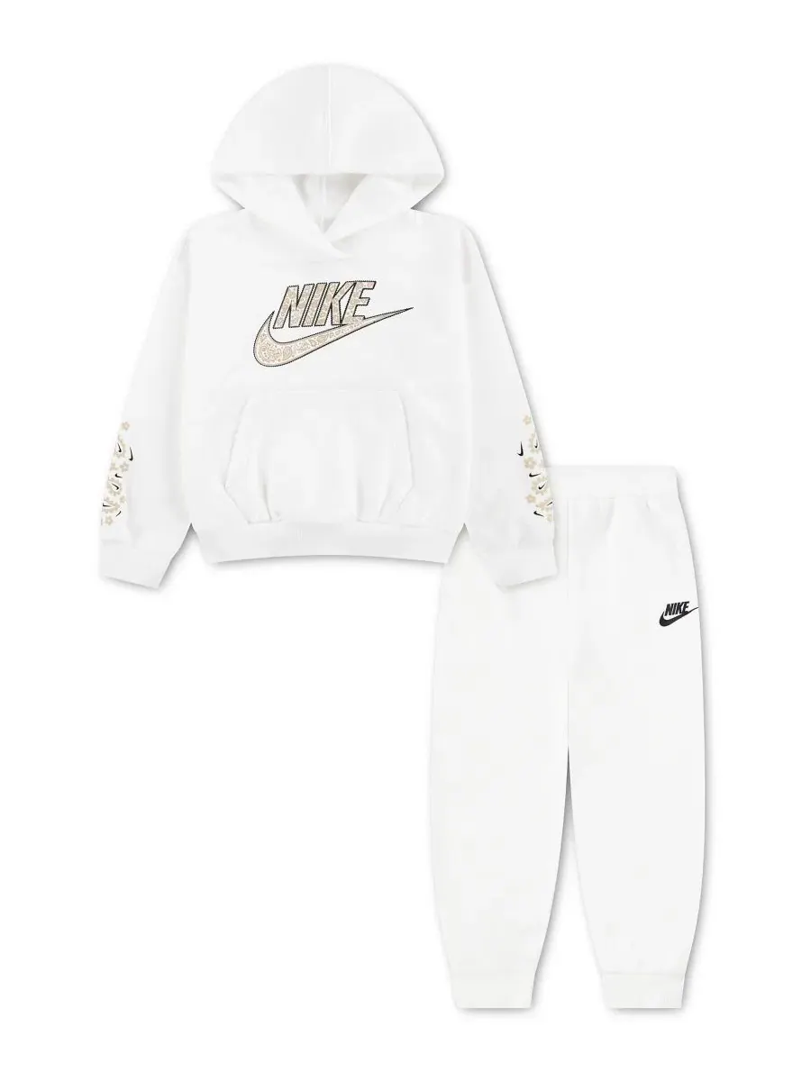 Детский комплект из худи и джоггеров Retro Remix с длинным рукавом Nike — изображение 1 из 4, голубой