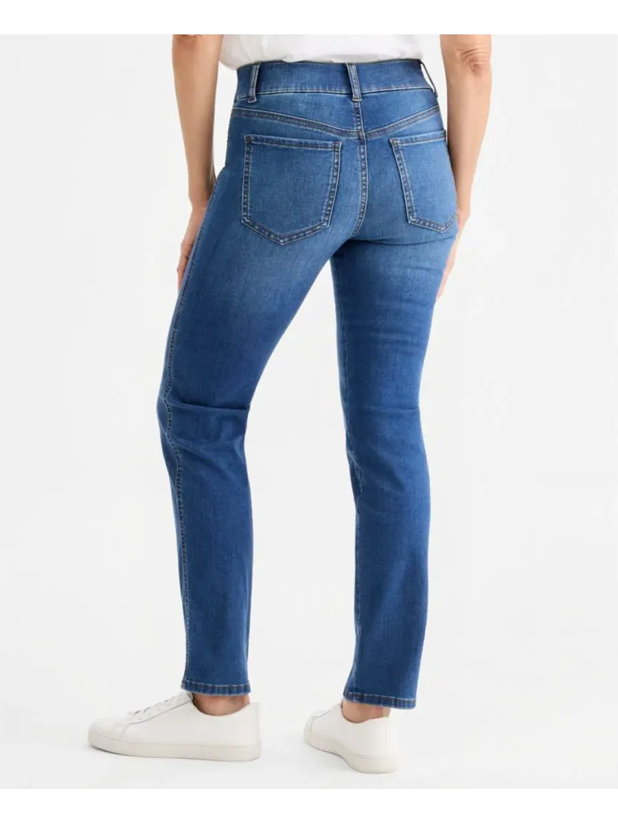 Джинсы прямого кроя с эффектом коррекции Summit Wash Style & Co, Summit Wash — изображение 3 из 6