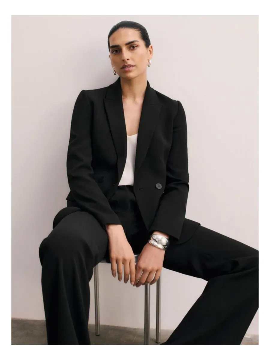 Блейзер The Fold Knighton Clever Crepe — изображение 6 из 7, черный