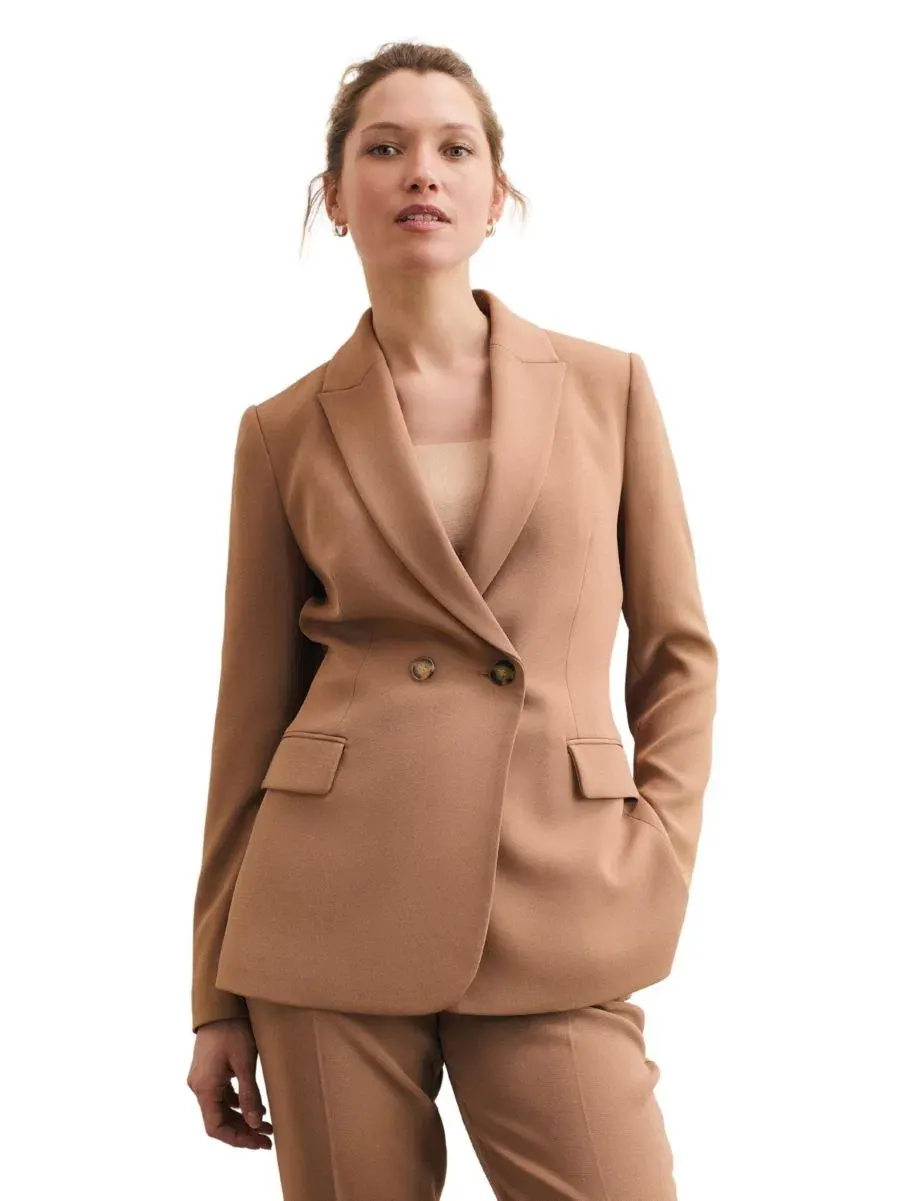 Блейзер удлиненный Knighton Clever Crepe The Fold — изображение 1 из 8, серый