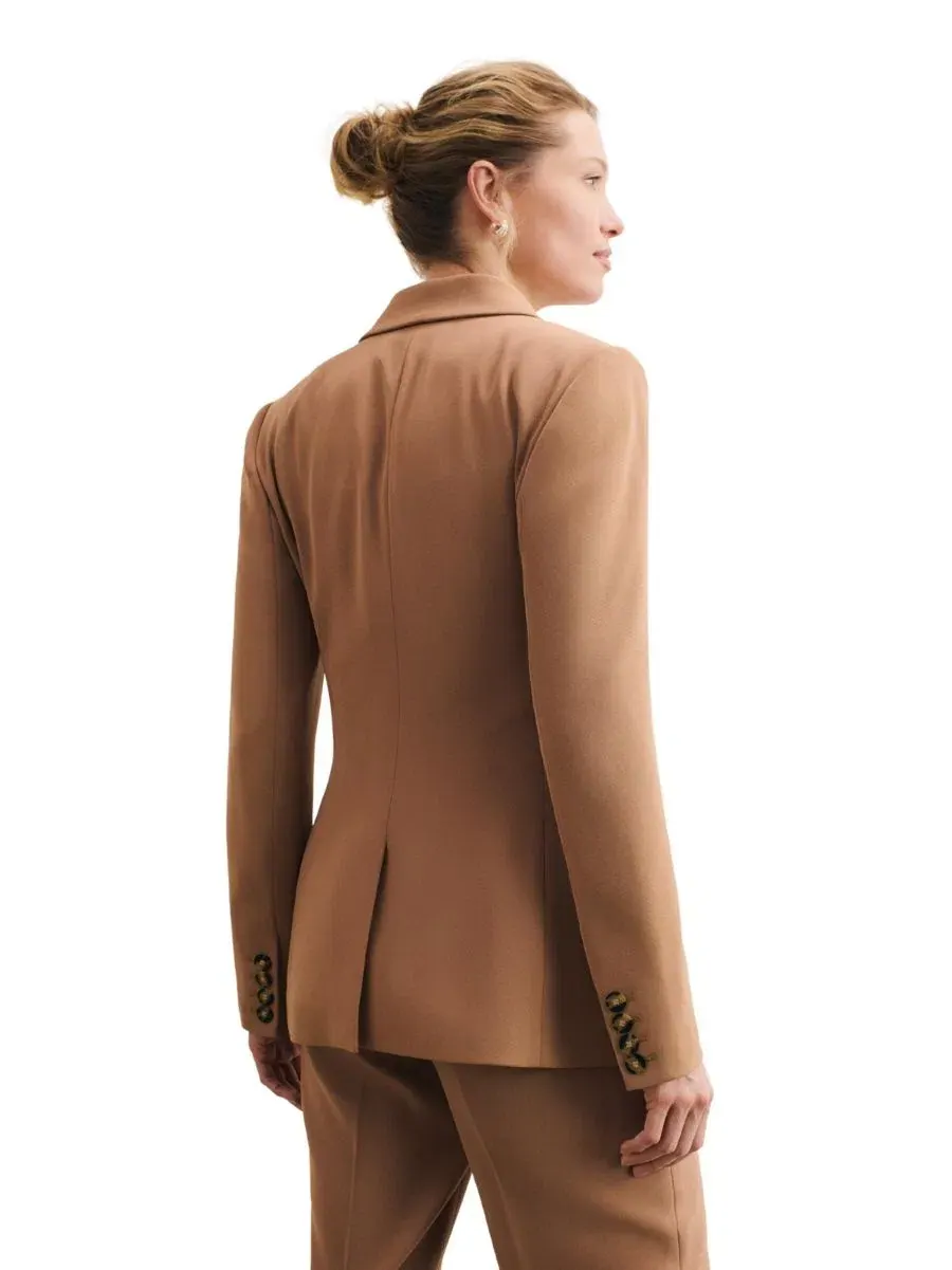 Блейзер удлиненный Knighton Clever Crepe The Fold — изображение 3 из 8, серый