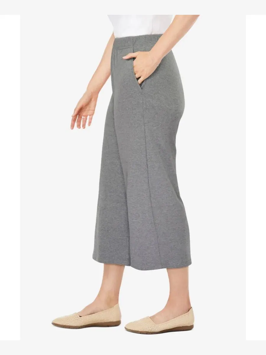 Брюки-кюлоты 7-Day Knit Woman Within — изображение 3 из 3, серый