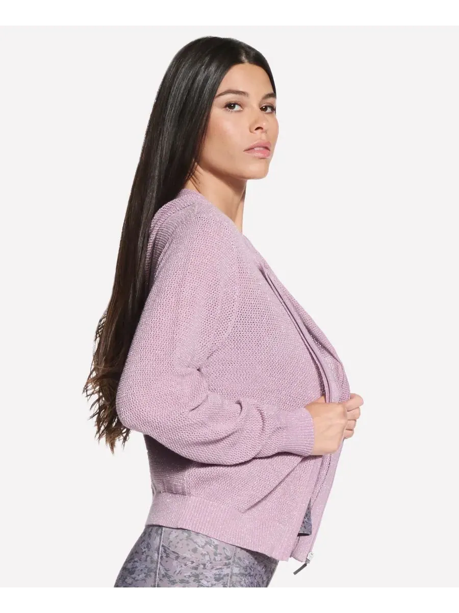 Женский свитер Go Walk Shine на молнии Skechers, Misty Mauve — изображение 3 из 4