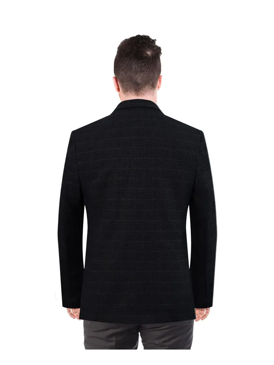 Мужской пиджак спортивного кроя Slim Fit, Melange Elie Balleh — изображение 2 из 3, черный