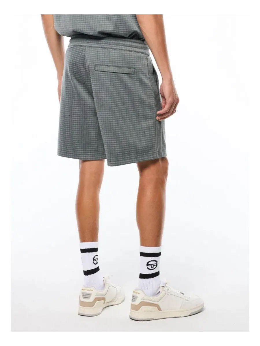 Шорты с принтом в клетку Rete Short Sergio Tacchini — изображение 3 из 5, зеленый