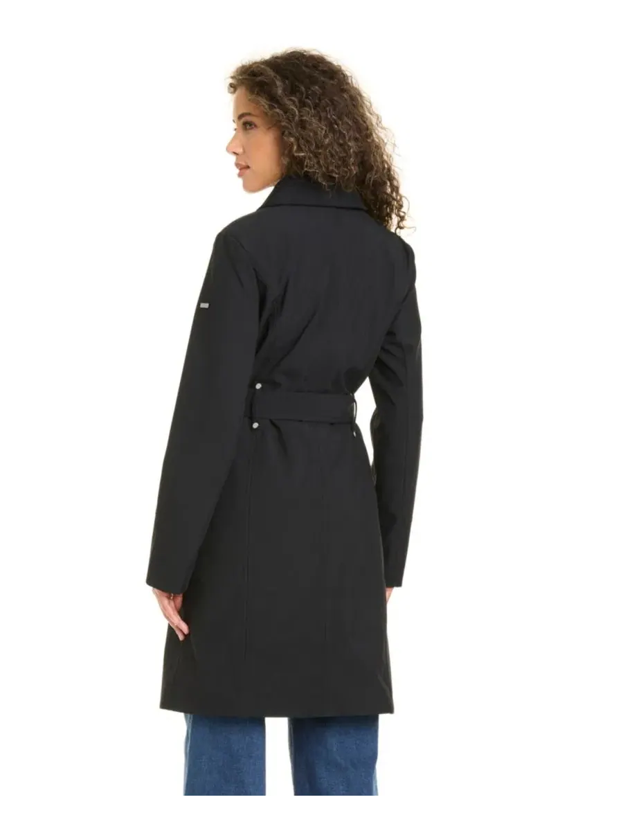 Пальто с поясом из софтшелла, модель Belted Softshell Coat Jones New York — изображение 12 из 13, черный