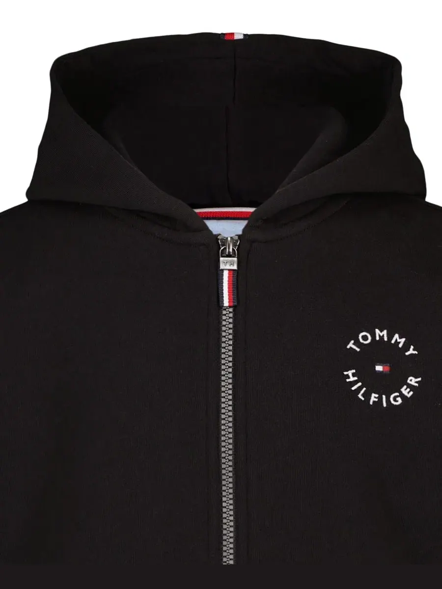 Худи на молнии с капюшоном, с длинным рукавом Tommy Hilfiger — изображение 4 из 5, черный