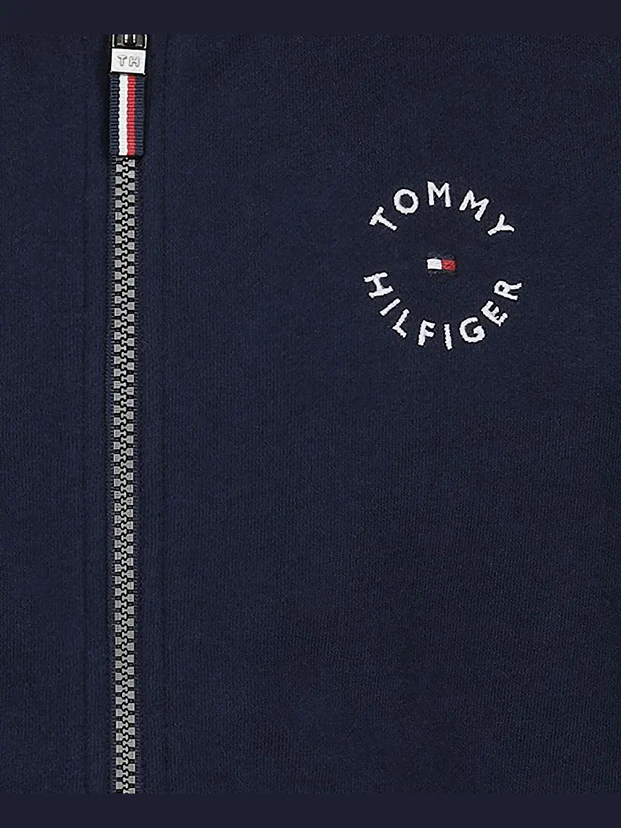 Худи на молнии с капюшоном Tommy Hilfiger — изображение 9 из 9, темно-синий