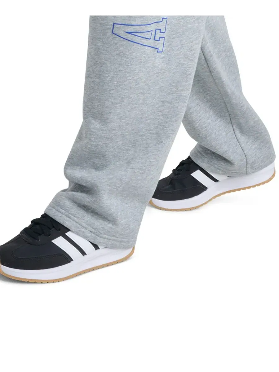 Штаны спортивные с эластичным поясом adidas — изображение 4 из 5, серый