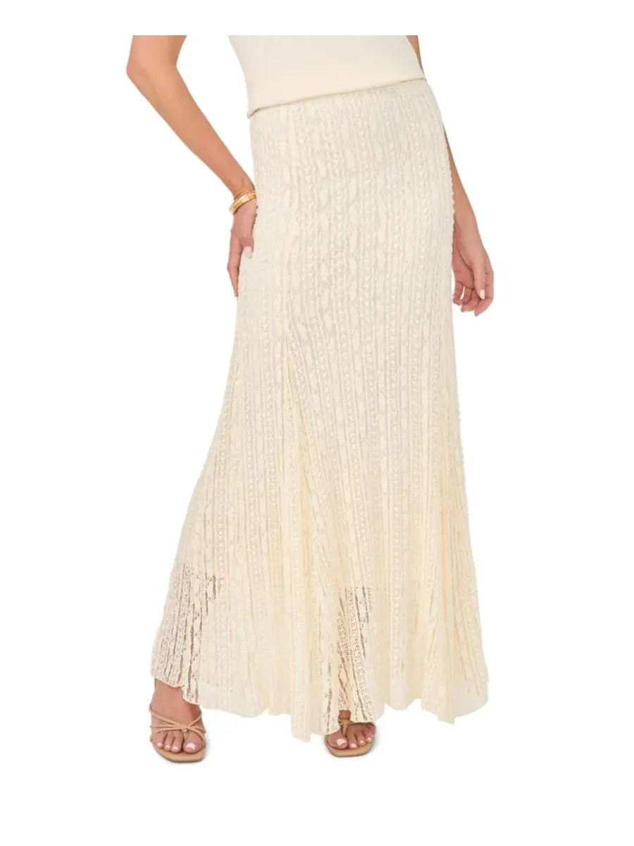 Юбка макси из трикотажа с клиньями-годе, модель Knit Godet Maxi Skirt Vince Camuto