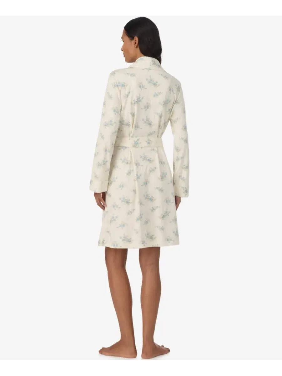 Халат с шальным воротником Lauren Ralph Lauren — изображение 3 из 3, синий