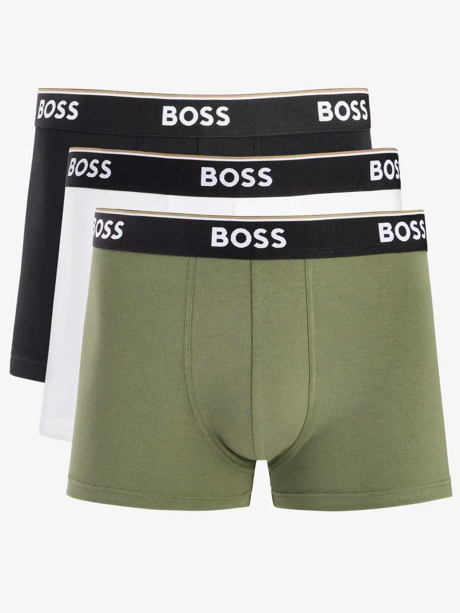 Трусы Power из хлопка с эластаном, 3 шт. Hugo Boss