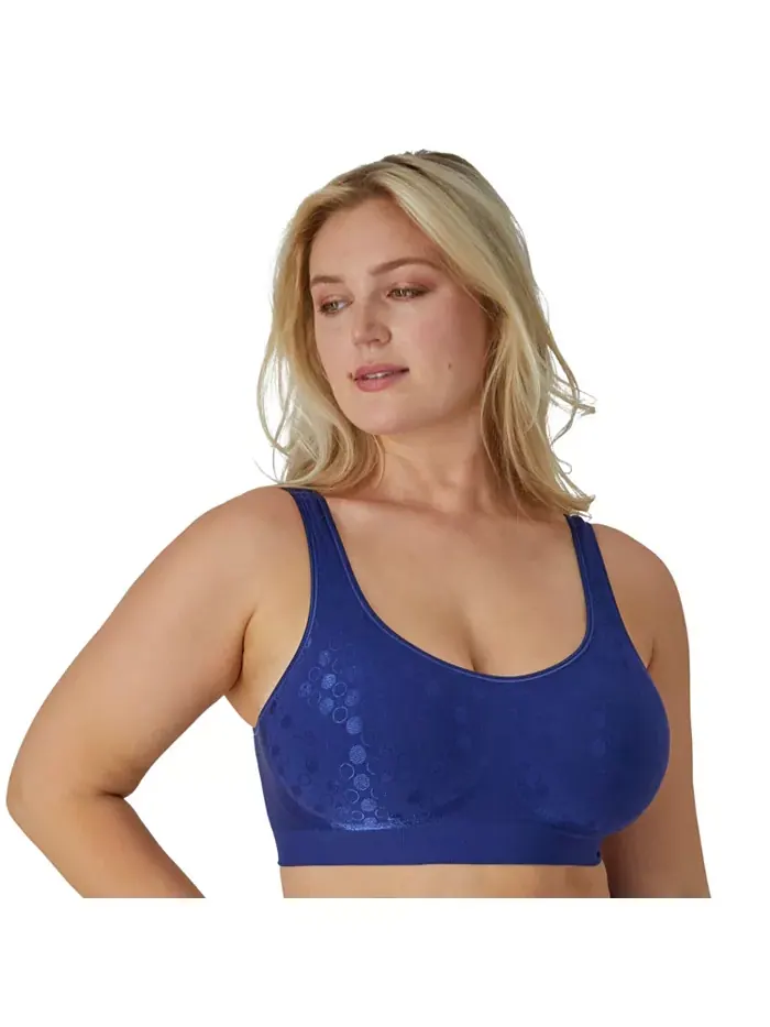 Бюстгальтер бесшовный утягивающий без косточек ComfortFlex Fit 3488 Comfort Revolution Bali — изображение 1 из 4, темно-синий