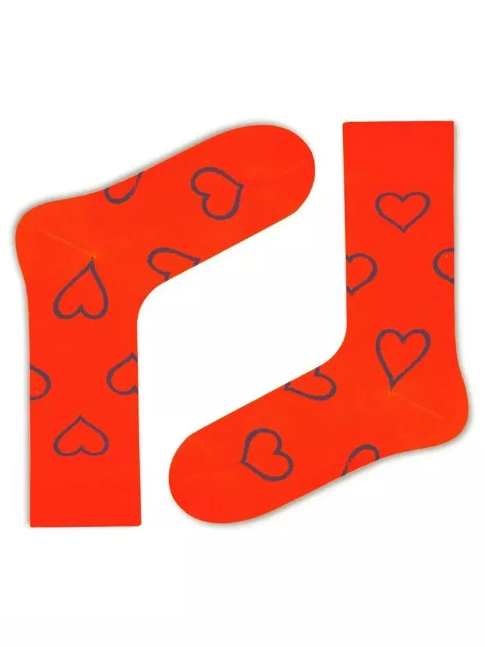 Женские супермягкие хлопковые бесшовные носки для брюк с мыском Love Sock Company — оранжевый