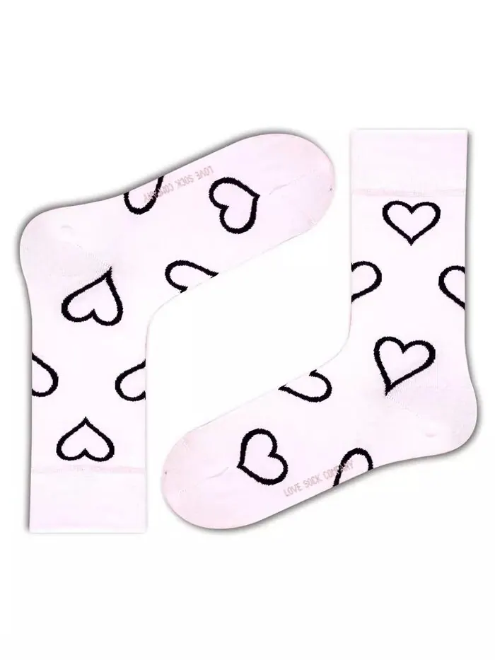 Женские супермягкие хлопковые бесшовные носки для брюк с мыском Love Sock Company — белый
