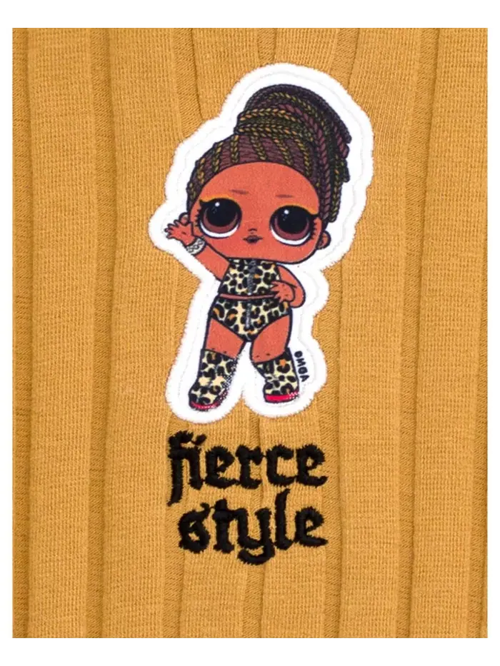 Комплект "Fierce": футболка и расклешенные брюки L.O.L. Surprise! — изображение 5 из 6, коричневый