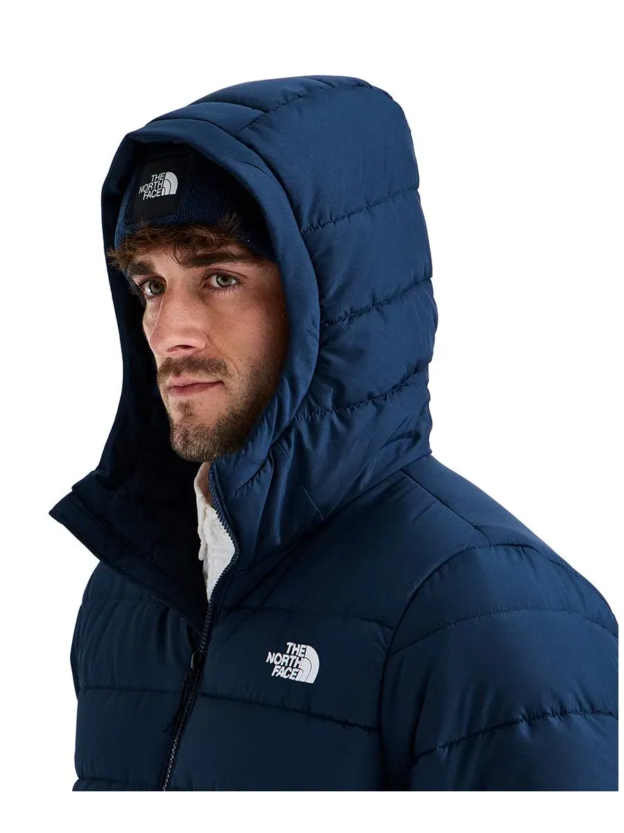 Куртка мужская с капюшоном, утепленная, ветрозащитная The North Face — изображение 3 из 5, темно-синий