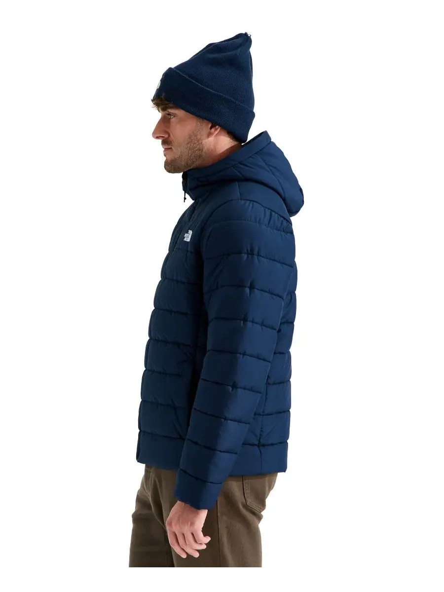 Куртка мужская с капюшоном, утепленная, ветрозащитная The North Face — изображение 4 из 5, темно-синий