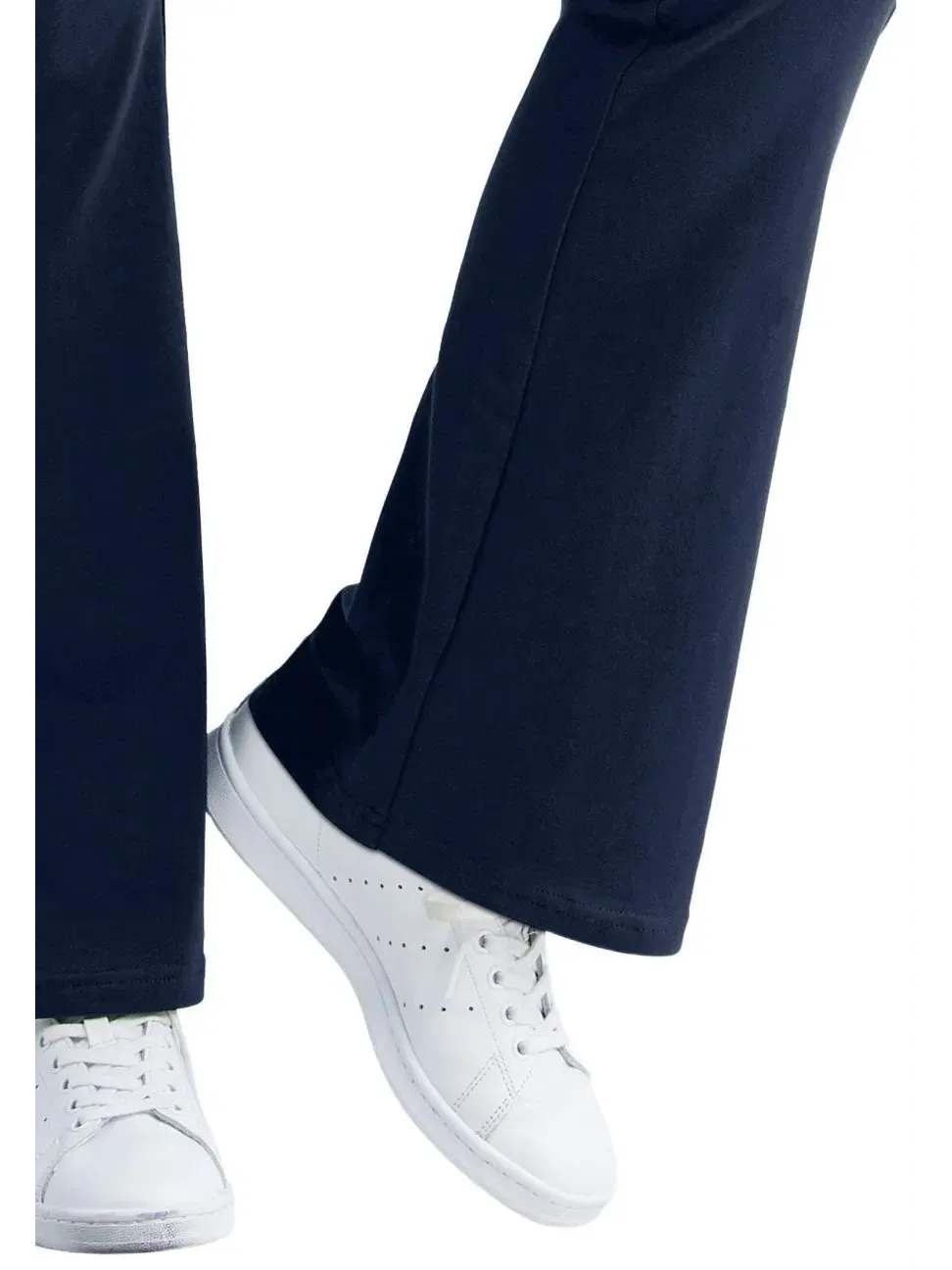 Леггинсы с буткатом из джерси Cotton/spandex, модель Knit Bootcut ellos — изображение 3 из 3, темно-синий