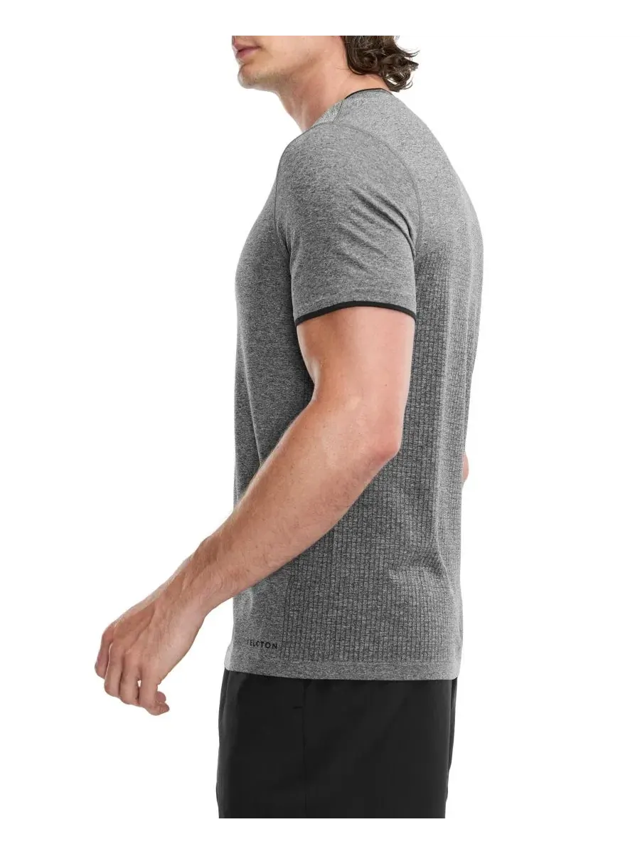 Футболка с коротким рукавом Seamless Melange Peloton — изображение 2 из 4, черный