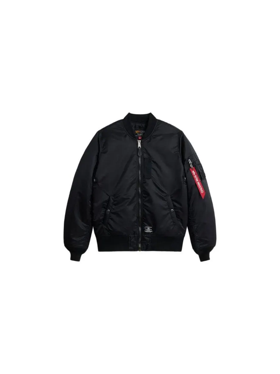 Куртка-бомбер MA-1 Mod Flight Jacket Alpha Industries — изображение 2 из 3, черный