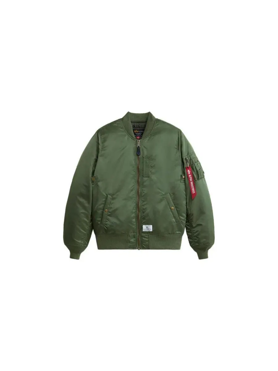Куртка-бомбер MA-1 с молнией Alpha Industries — изображение 2 из 3, шалфейный